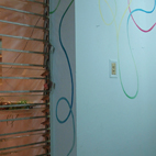 Project: Velada Sta Lucia, Venezuela (2011) / Wall painting inside connecting with garden